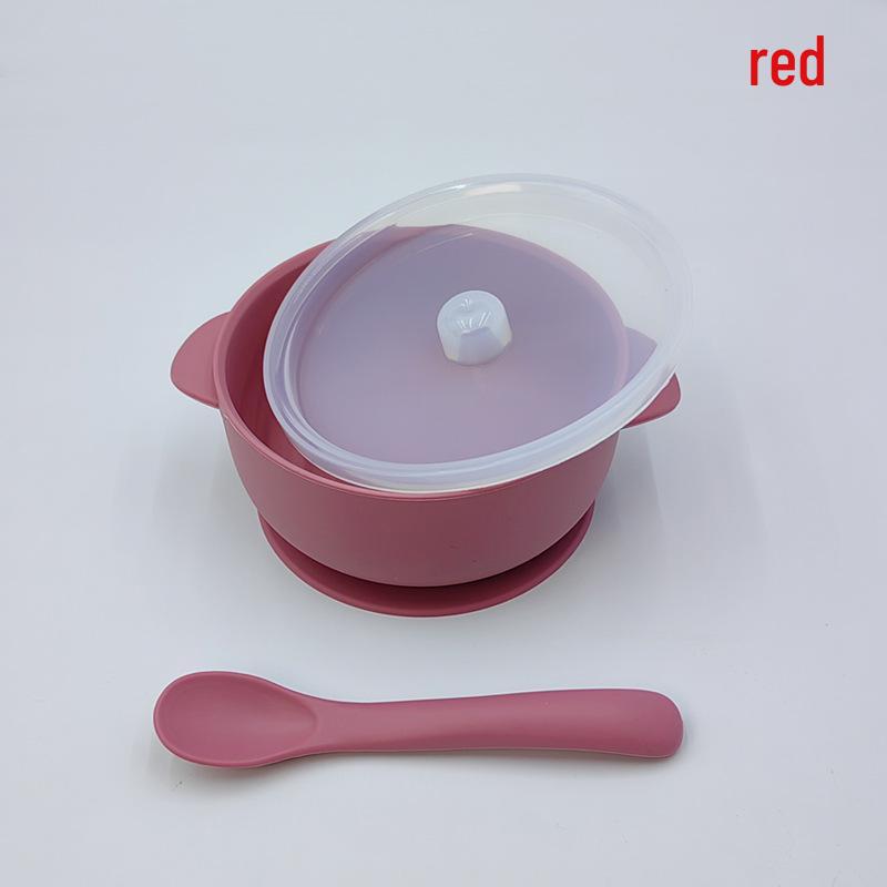 Silicone Baby Feeding Bowl with Suction Cup - Anti-Scald, Anti-Fall Tableware for Toddlers