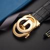 Fashion Men Belt Genuine Leather Famous Brand Big G Letter Automatic Buckle Belts For Men Designer Business Strap ZD2119