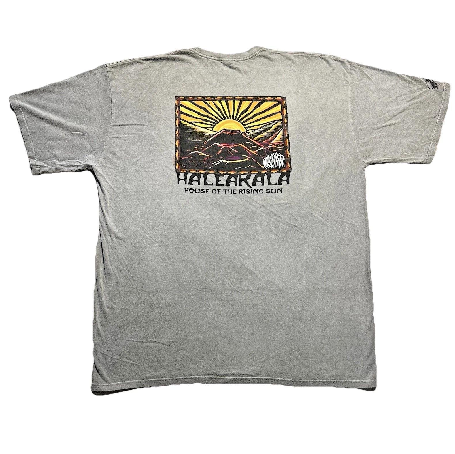 Crazy Shirts Crater Dye Tee 3XL Haleakala Hawaii Double Sided Rare 4XL