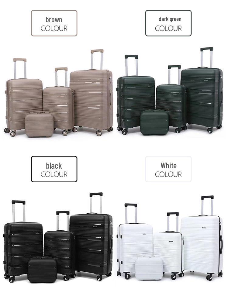 20-inch Unisex Trolley Suitcase with Travel and Cosmetic Bag