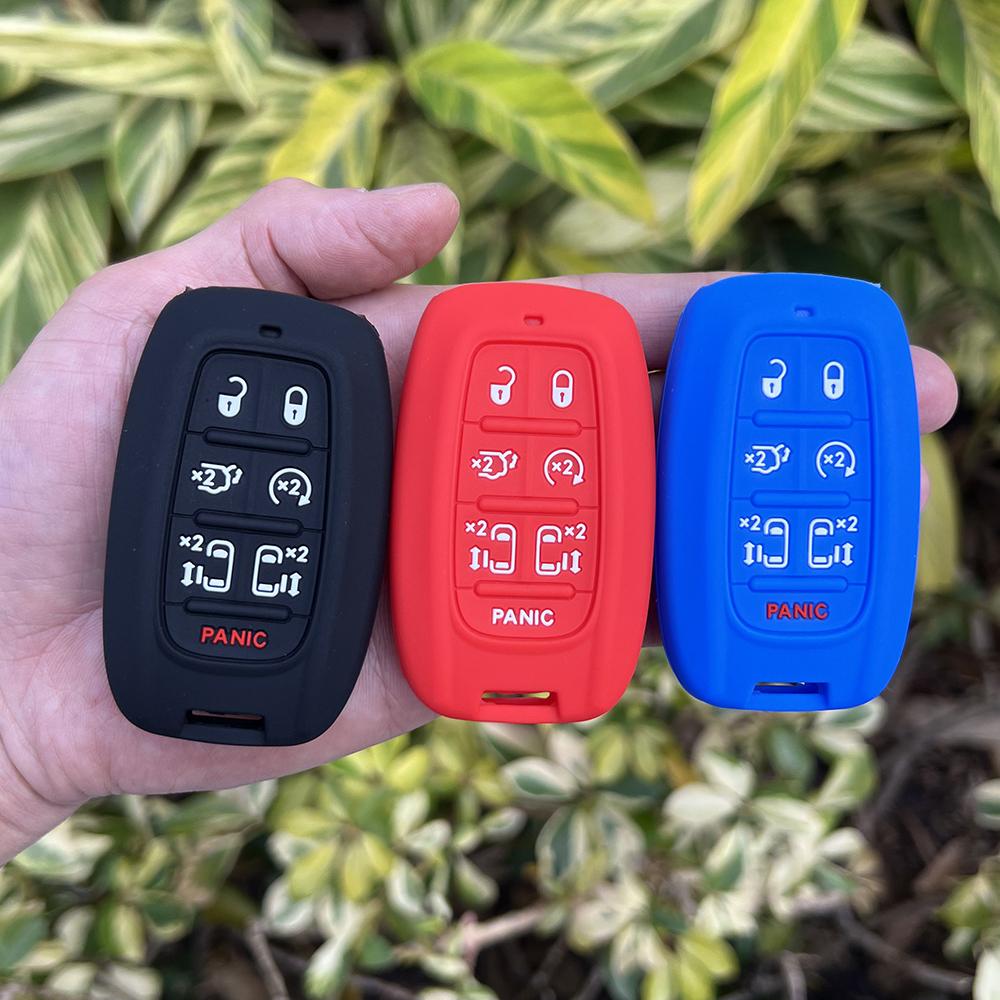 6+1 Buttons Silicone Car Key Cover Case For Chrysler Pacifica     Voyager  Proximity Smart Remote Key