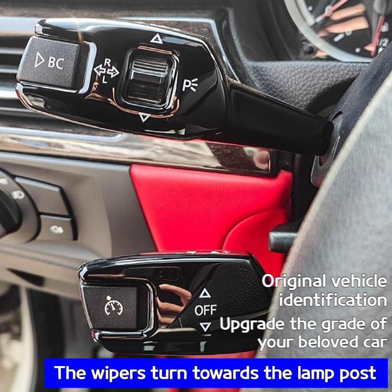 For BMW 3 4 5 6 7 X1X3X5X6 Steering Wheel Headlight Switch Trims Automotive Turn Signal Wiper Switch Trims Interior Accessories