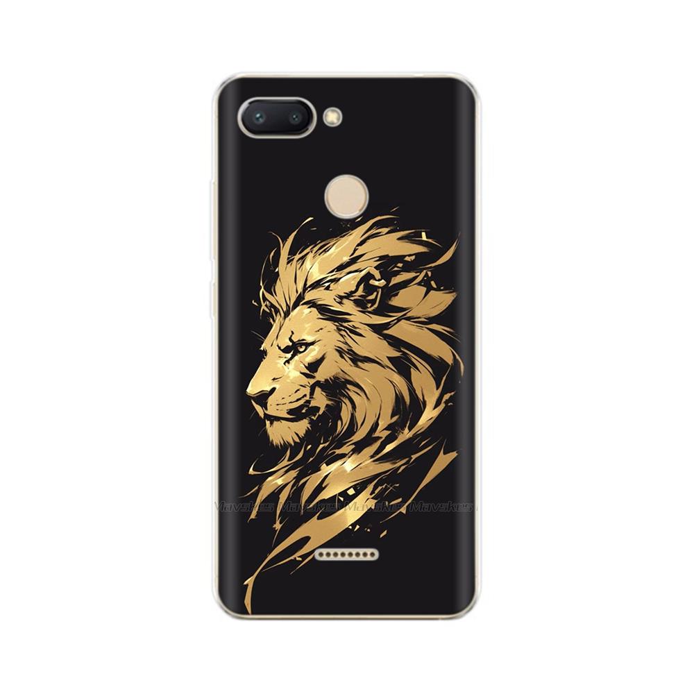 For Redmi 6 Phone Cover Transparent Silicone TPU Protective Cats Flower Print Covers Case For Xiaomi Redmi 6 6A Redmi6 Funda