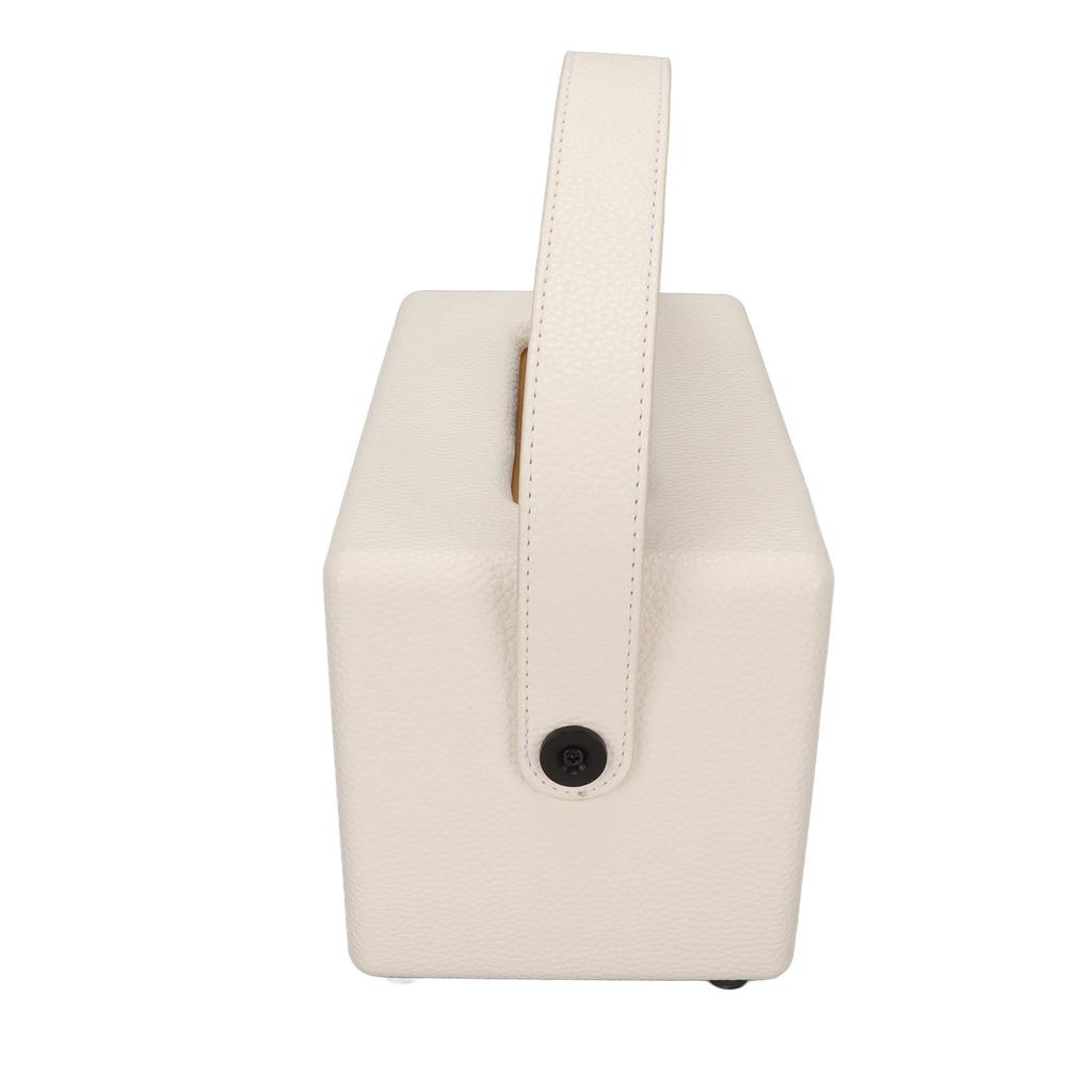 Altavoz Bluetooth Vintage de Cuero Portátil Graves Pesados Reproductor de Música Altavoz Inalámbrico para Exterior