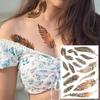 Nuevas Pegatinas Temporales de Tatuaje con Estampado en Caliente de Henna Transfronterizas para Mano, Pie y Brazo