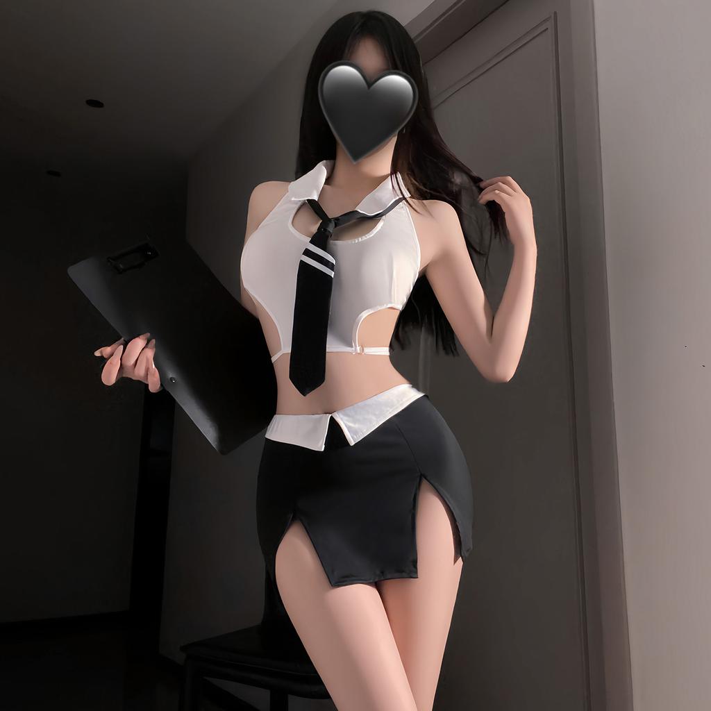 Erotic Cosplay Lingerie Sexy Secretary Skirt Adult Sex Lingerie Set Teacher Role Play Costumes Women Porno AV Actress Temptation