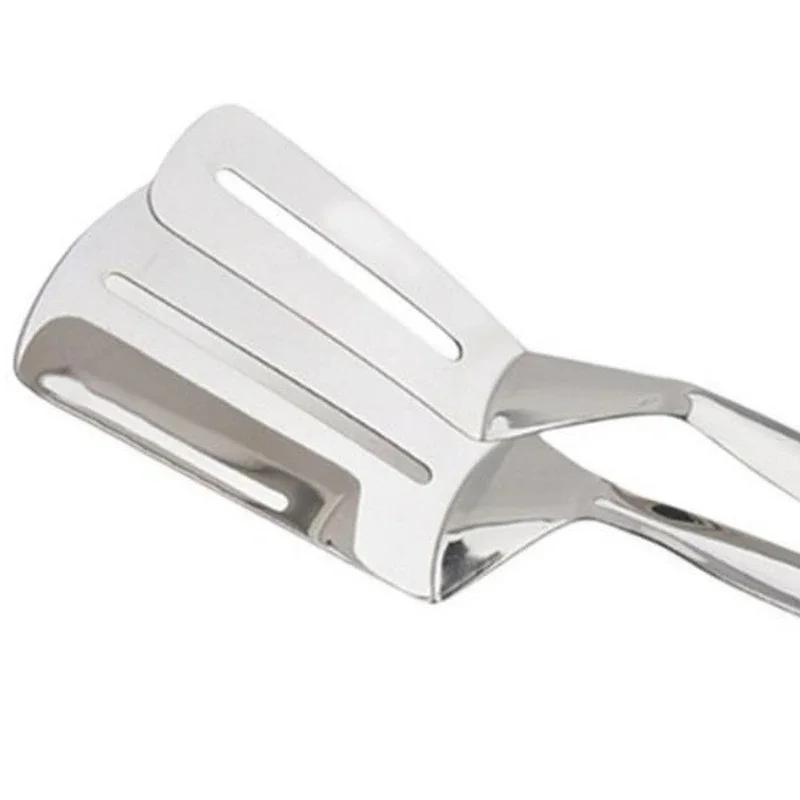 Stainless Steel Steak Clamps Kitchen Barbecue Food Flipping Spatula Tongs Clip Burgers BBQ Pizza Pies Fish Kitchen Bread Tongs