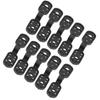 100pcs Shade Cloth Clips Black Oval ABS Easy to Use Sunshade Net Fixing Clips for Bird Netting