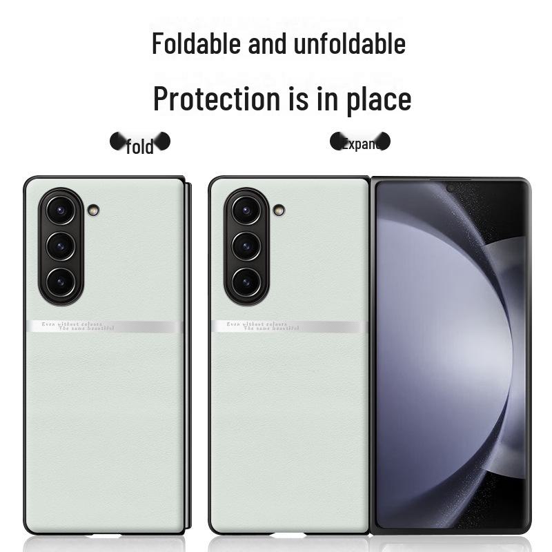 Samsung ZFold5 Liquid Leather Case: Anti-Fall Anti-Fouling Protective Cover, One-Piece Shipping