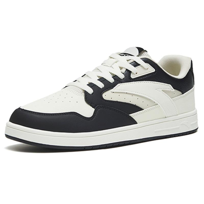 Anta Life Collection Rutschfeste Dämpfung Abriebfest Niedriger Schaft Skateboard-Schuhe Herren Schwarz Weiß Grau Sneaker 112258068-2