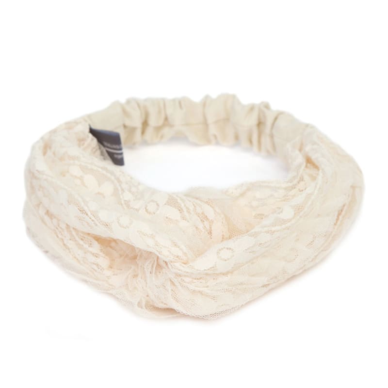 UNDERCONTROL STUDIO CROSS HAIR BAND / WIDE / BLOOM / ORIGIN BEIGe
