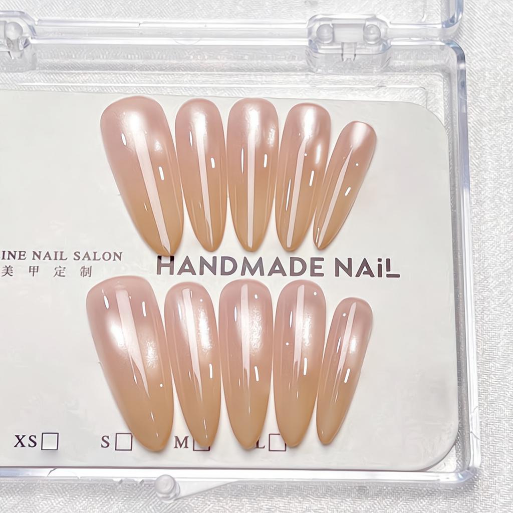 Press On Nails Medium Stiletto Glitter Fake Nails Press Ons with Design Reusable Acrylic False Nail Full Cover Glue On Nail Stick On Nail for Women