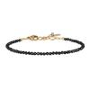 Koai 3mm Black Tourmaline October Birthstone Bracelet for Women