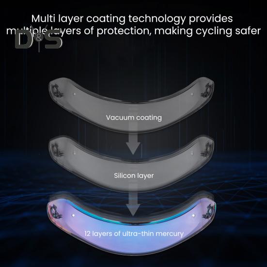 Motorradhelmvisier für FF808-Helm, Anti-UV, Tag- und Nachtschutz, universelles Reiten, Radfahren, Integralhelm-Objektivschild, Ersatzhelmzubehör