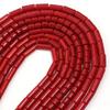 Natural Stone Beads Imitation Red Coral Cylindrical Gemstone Loose Beads For Jewelry Making DIY Bracelets Necklace Accessories