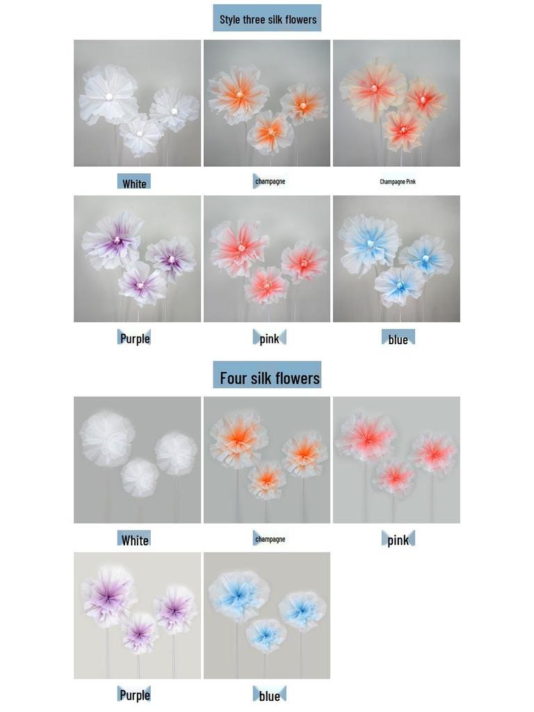 Silk Flower Wedding Aisle Decorations & Display Props