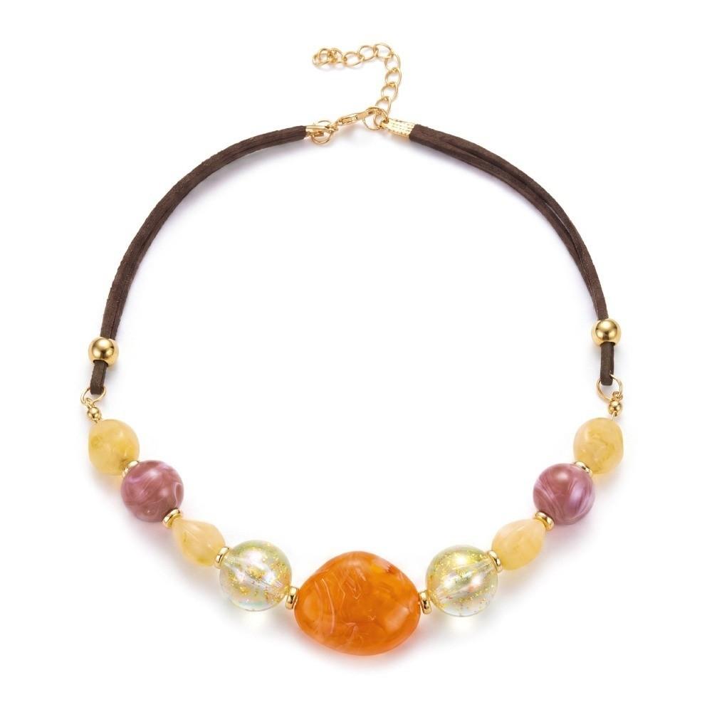 Irregular Acrylic Necklace Handmade Irregular Necklace Charms Geometry Necklace Women