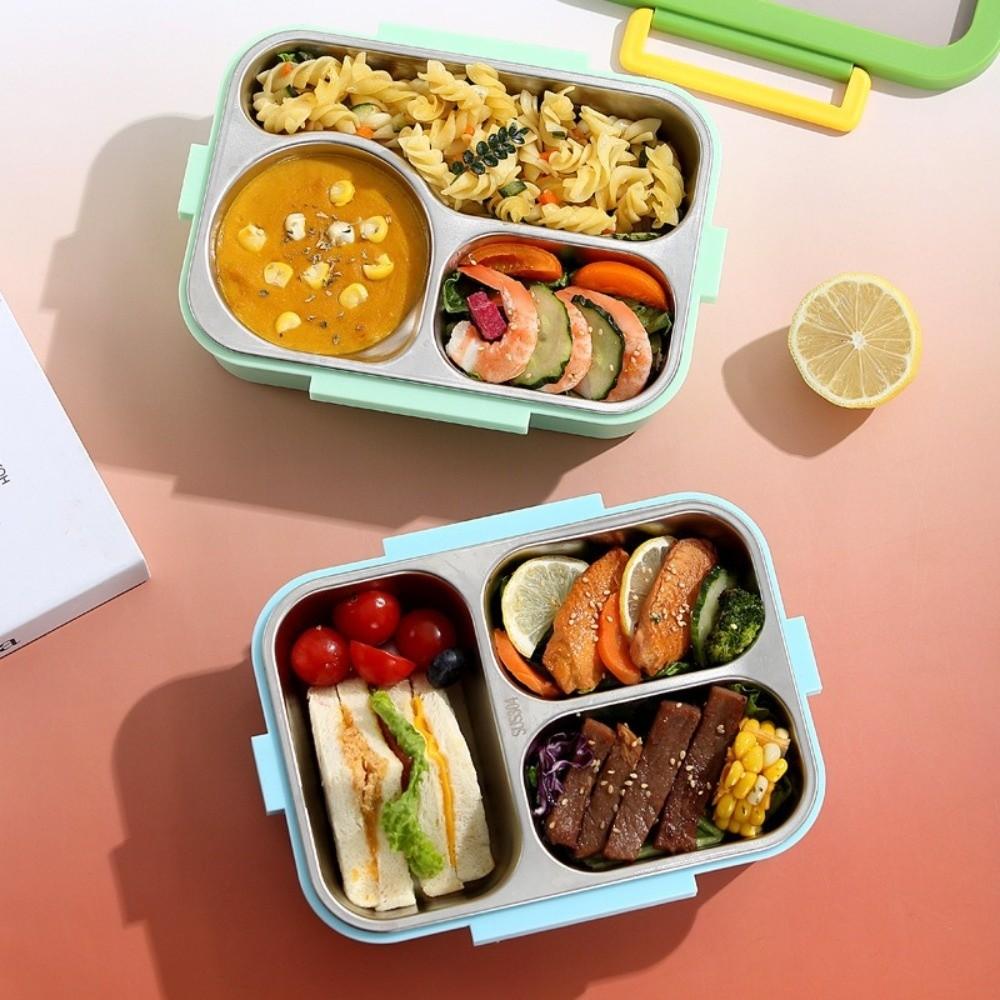 Stainless Steel Insulated Bento Box Stainless Steel Food Container  for Office Workers
