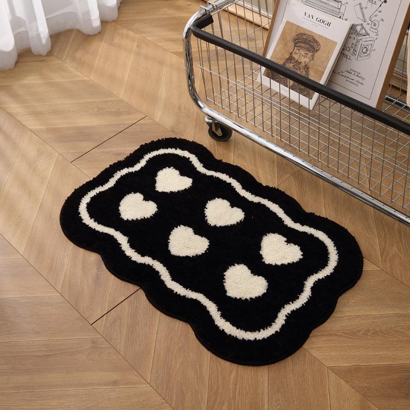 Bathroom Water  Absorbing Floor Mat Thickened Non Slip Mat For Washroom, Bathroom Carpet At Toilet And Restroom Entrance