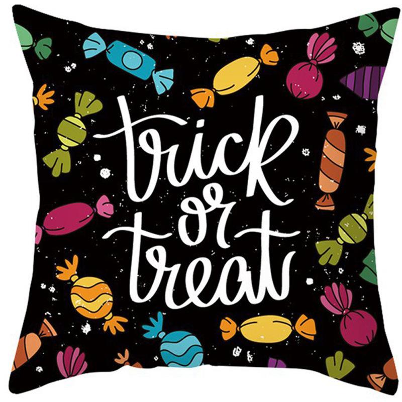 New Halloween Pillow Cover Home Decoration Spoof Pumpkin Sofa Waist Cushion Cushion Cover Pillow Cover