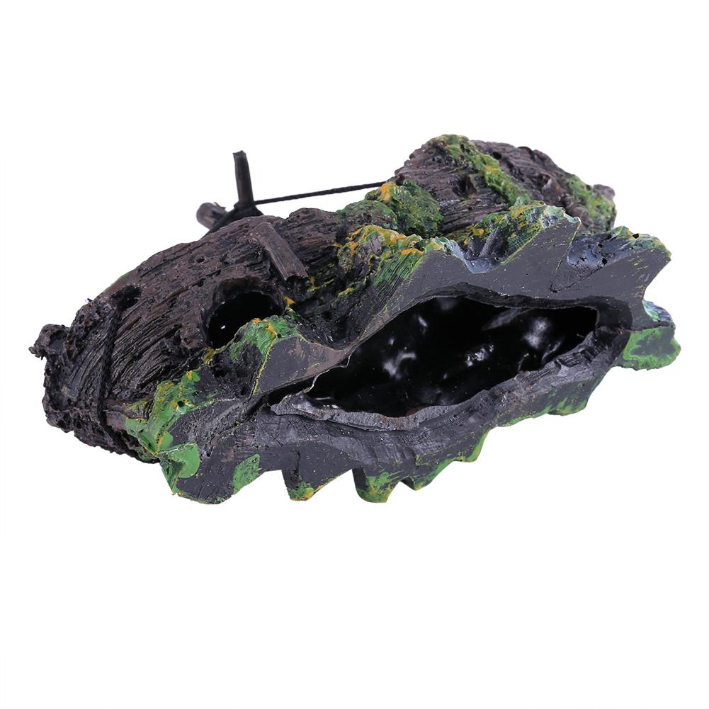 Artificial  Resin Water Aquarium Ornament Boat Aquarium Fish Tank Landscaping Decor