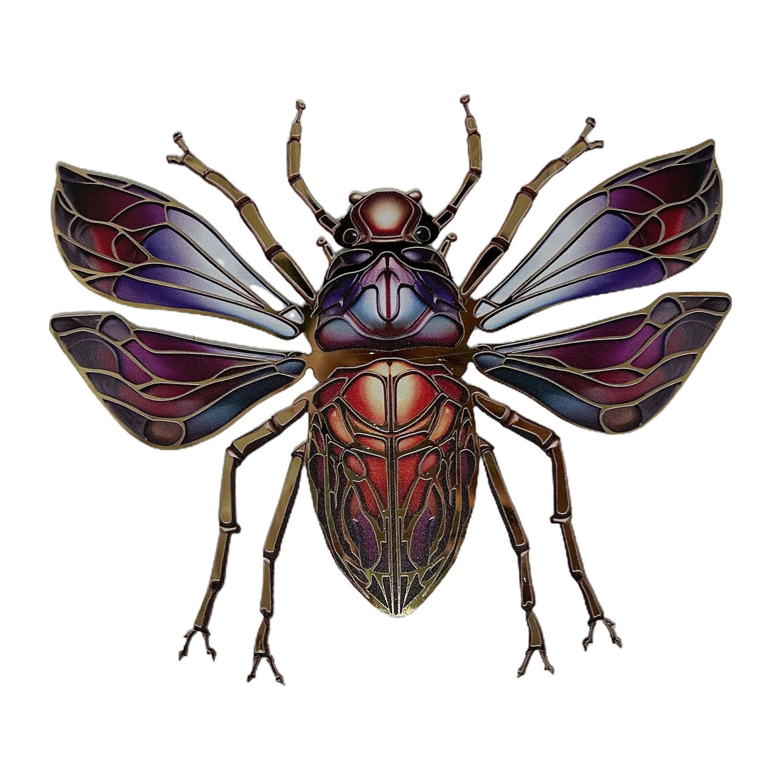 

Metal Beetles Sculpture Wall Art Decoration Stainless Steel Beetles Ornaments Hangings Indoor Outdoor Home Garden Decor L