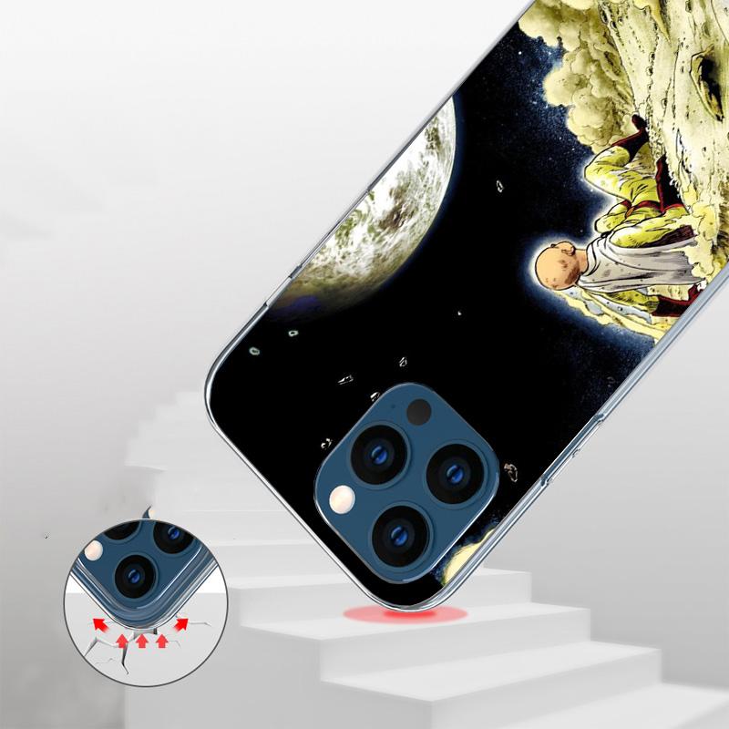 One-Punch Man Anime Phone Case For iPhone 17 Air 16 Pro Max 16E 15 + 14 Plus 11 12 13 Mini 7 8 SE Gift Print Cover Fundas 17 Air