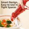 2in1 Anti Scalding Clip Silicone Handle Hot Bowl Gripper Pot Holder Clamp  Steamers Oven