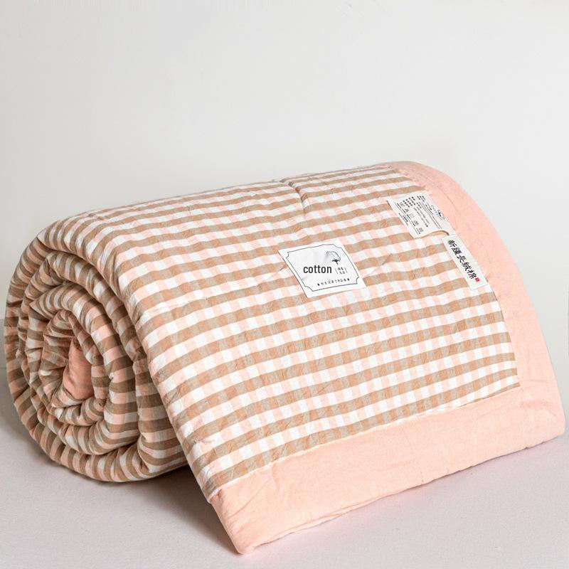MUJI-Style Xinjiang Cotton Summer Cooling Quilt - Machine Washable & Lightweight