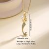 Nidin Fashion Ballerina & Mermaid Pendant Necklace For Women Cubic Zirconia Pearl Cute Neck Chain Girls Party Jewelry Gifts