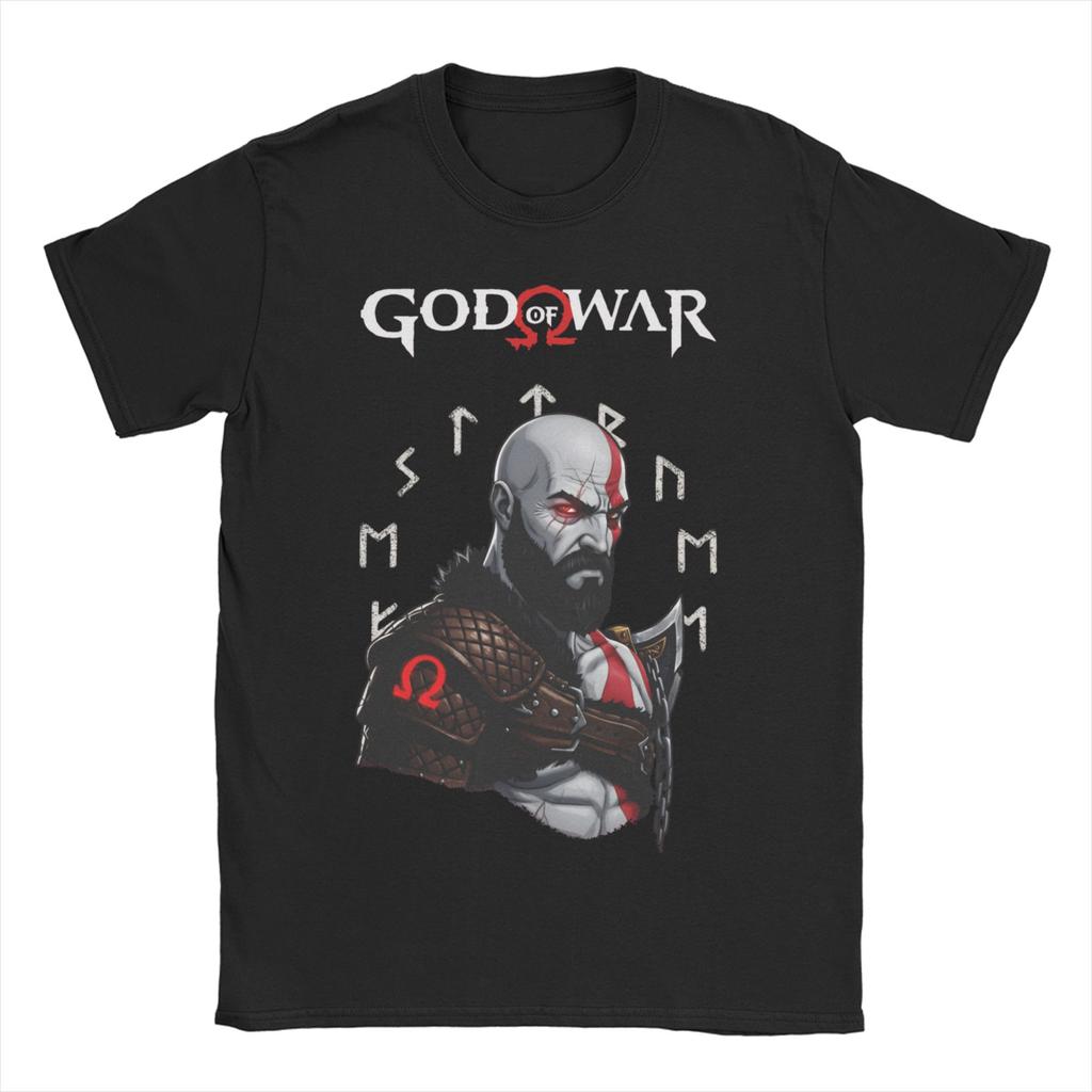 God of War Game Runes Men Womens T Shirt Novelty Tee Shirt Short Sleeve Crewneck TShirt 100 Cotton Plus Size Clothing
