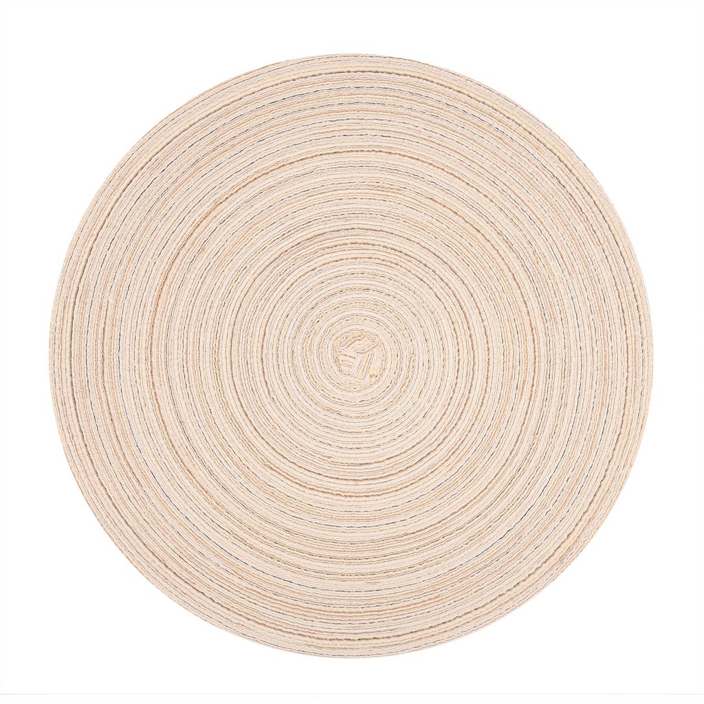 Round Placemats and Coasters Set of 6 Christmas Placemats Washable Placemats 34/38cm Woven Placemats Christmas Round Placemats