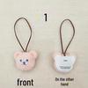 Korean-Style Cute Bear Doll Bag Pendant & Children's Name Tag Keychain