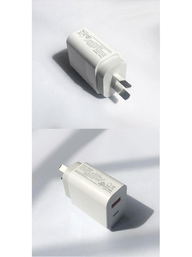SAA Certified PD30W A+C Charger Type-C USB QC3.0 12V 1.5A Australian Standard Plug