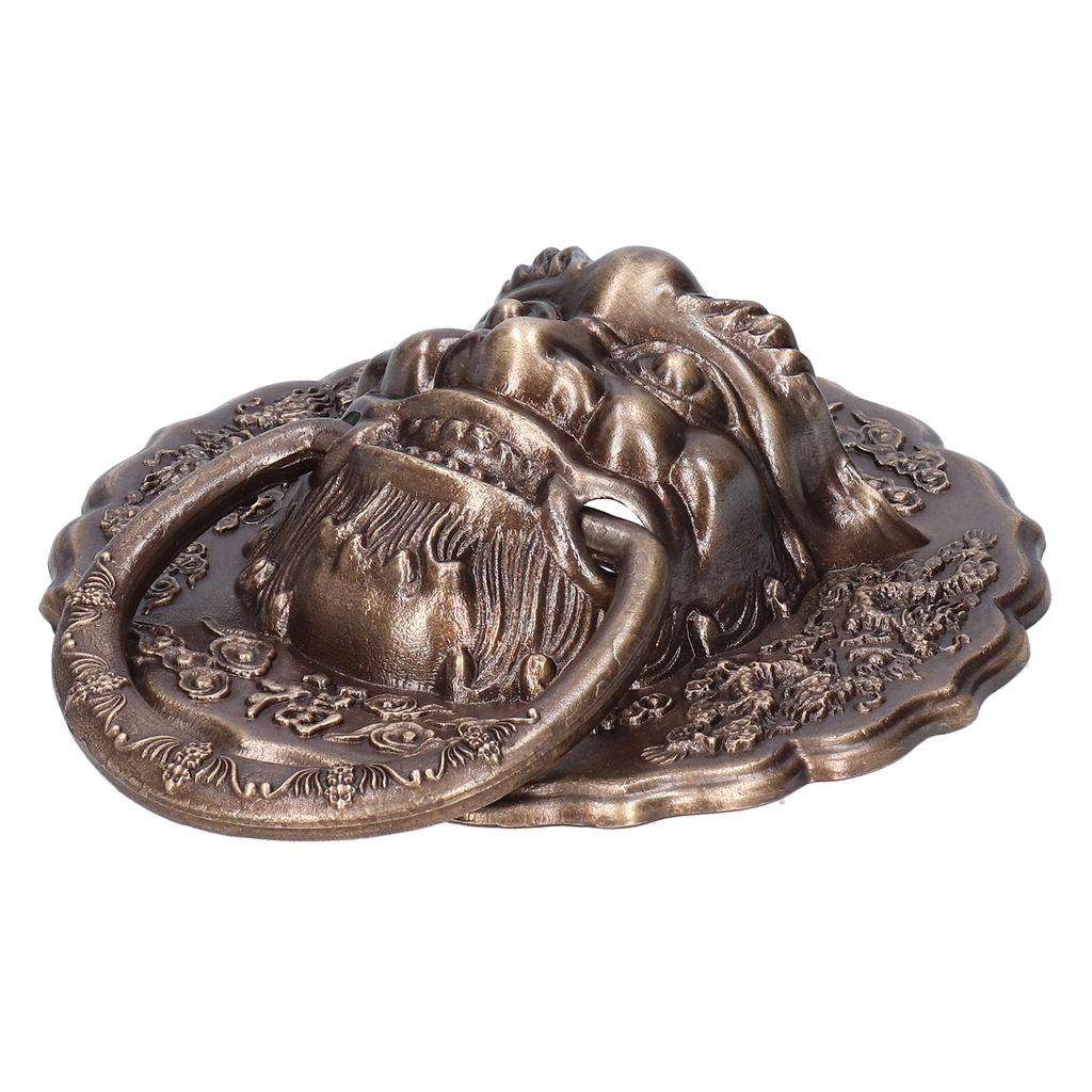 Door Ring Knocker Antique Brass Double Door Pull Ring Handle Hardware Fitting Door Accessory