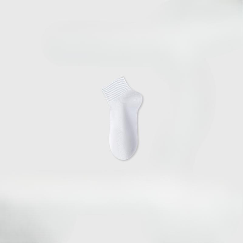 

Белые носки, мужские летние тонкие носки до середины икры, спортивные хлопковые носки с сеткой, против запаха и антибактериальные, бесшовные однотонные короткие носки 1 pair