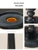 Antique European-Style Black Candlestick, Medieval Resin Ornament for Dining Table Decor.