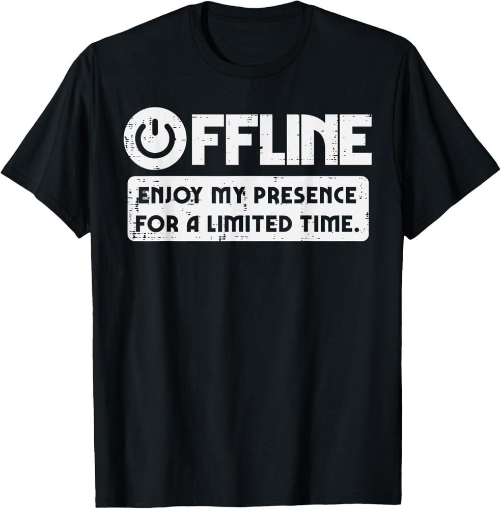 

Gamer Offline Enjoy My Presence Time Men Boys T-Shirt S