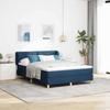 Boxspring bed with headboard Blue 140 x 200 cm Fabric