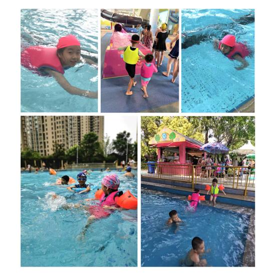 Kids Swim Vest Toddler Buoyancy Jacket Swimming Aid for Pool Beach Adjustable Pool Floats Life Jackets for Boys Girls Aged 1-10 Years