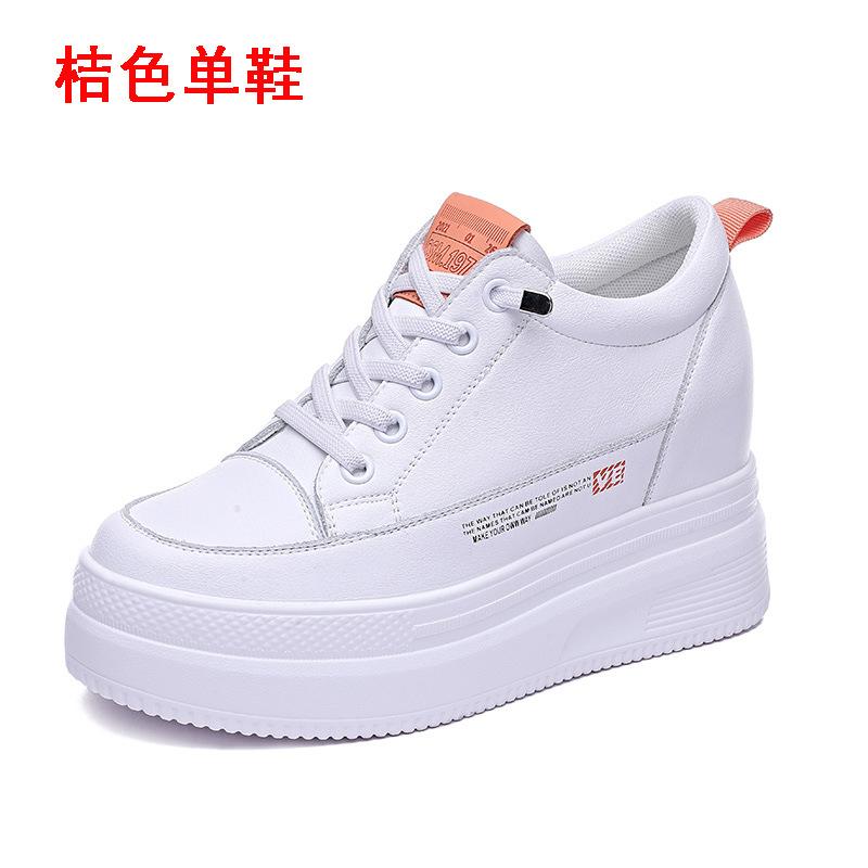 Trend autumn new inner height increase women's pine high heel leisure sports student women's single shoes