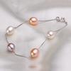 HENGSHENG Natural Pearl Necklace/Bracelet Jewelry Sets 925 Silver Chain with Freshwater Pearl Jewelry Gift for Women