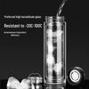 FUGUANG G2116 Double-Layer Glass Tea Infuser Water Bottle