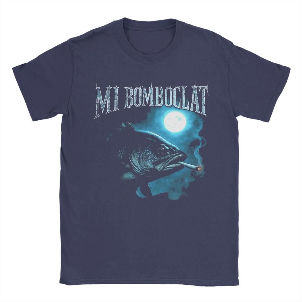 Mens Womens Funny Bomboclat Fish Meme Shirt Pure Cotton Graphic Printed T-Shirt Clothing Outfits