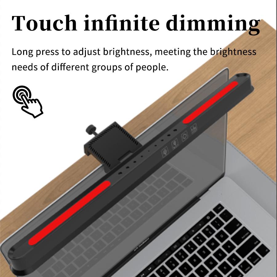 Computer Monitor Hanging Light Warm Light/RGB Computer Screen Light USB Powered Eye Protection Clip Light for Computers/laptops