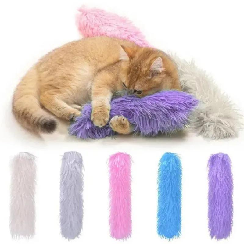 1Pc Cat Pillow Plush Pillow Pet Supplies Cat Toys Bite Interactive Self Hi with Catnip Paper Cat Toys