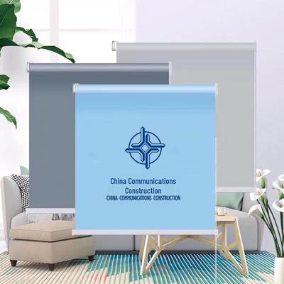 No-Drill Thickened Blackout Flame Retardant Office Roller Blinds with Heat Insulation