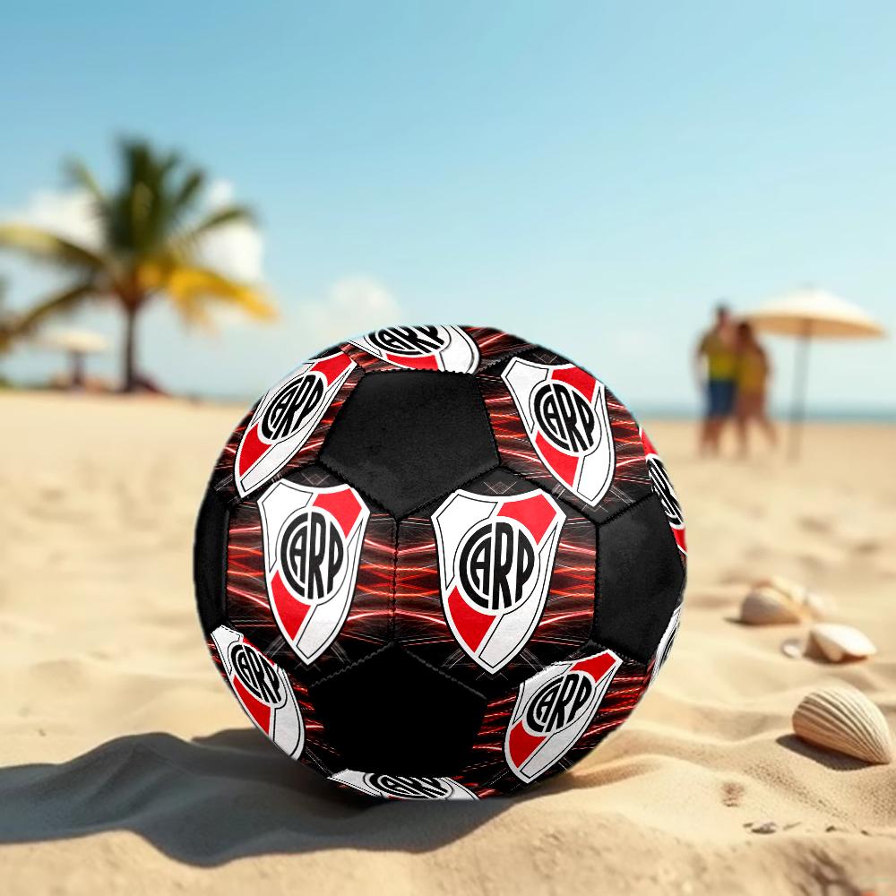 River Plate Fußball, bunt, für alle Altersgruppen geeignet, maschinengenäht, PVC-Material, Wettkampfqualität, langlebig und hoher Rückprall