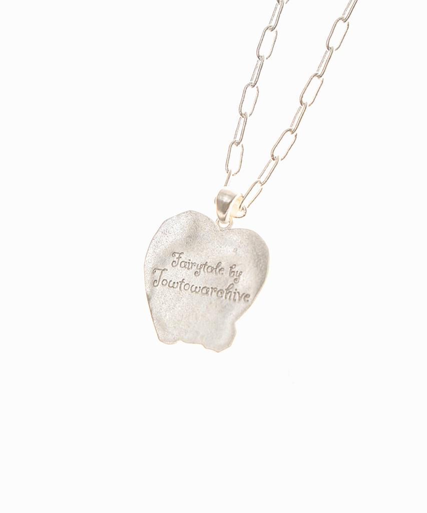 Towtow Archive Tinted Bear Charm Necklace Silver