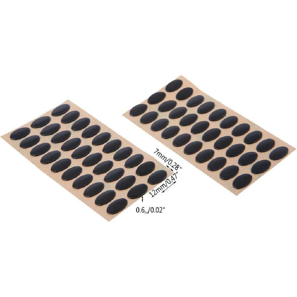 60Pcs Black Mouse Feet Sticker Skates Pads Replacement Feet for M215 / M310 / M325 Mouse Pads and Wrist Rests, Mouse Pads